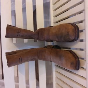 Harley Davidson Distressed leather riding boots Men's 9 1/2
